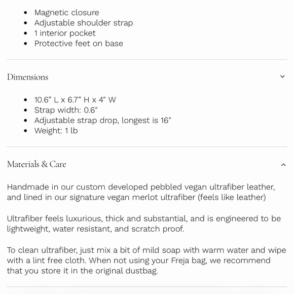 BRAND NEW Freja New York Hudson Bag, black - Picture 9 of 10